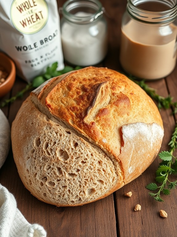 artisan whole wheat bread