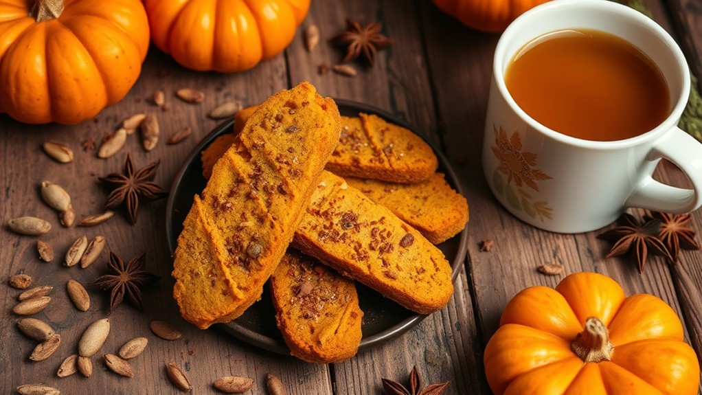 autumnal flavored crunchy treat