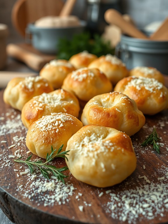 cheesy airy french pastries