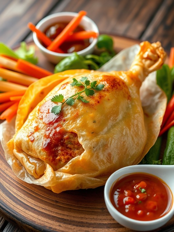 chicken wrapped in filo