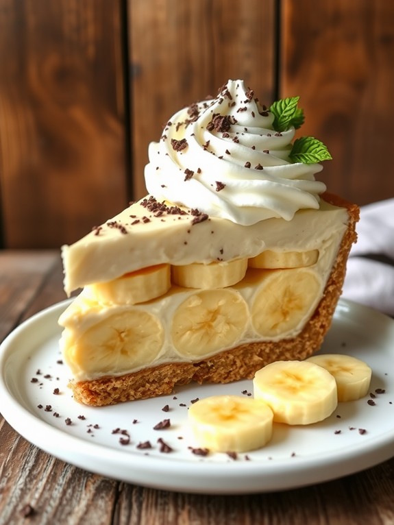 chilled banana cream dessert