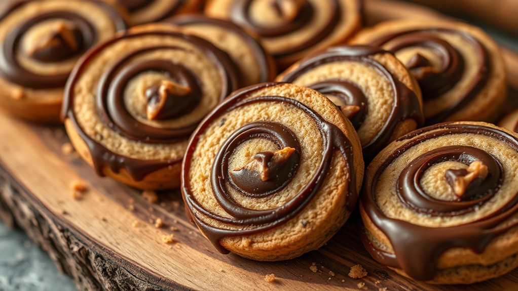 chocolate peanut butter delight swirls