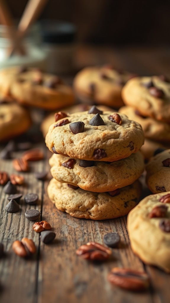 chocolate pecan sandies cookies