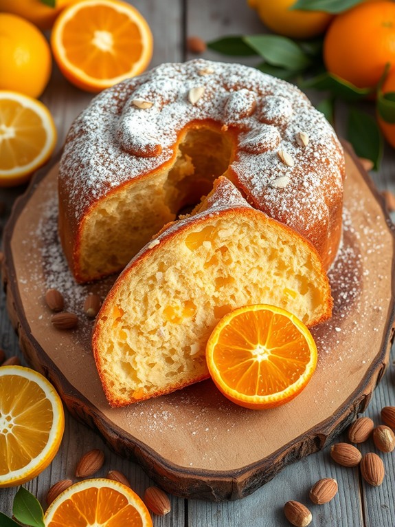 citrus almond panettone delight