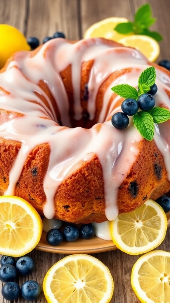 citrusy blueberry bundt delight