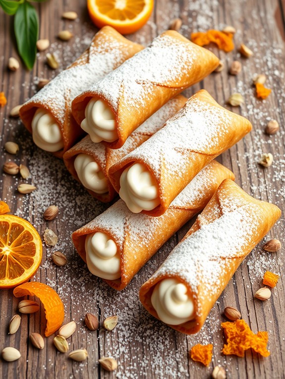 classic italian cannoli dessert