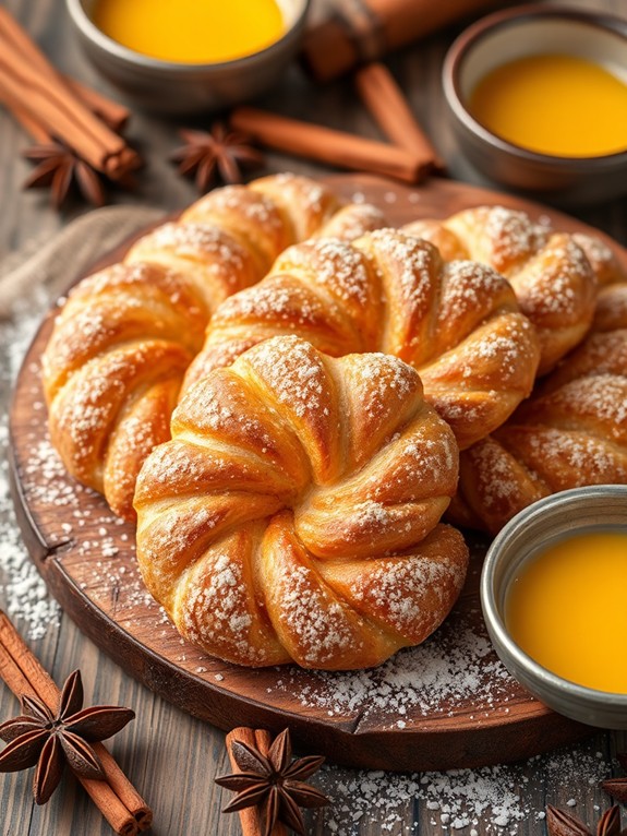 crispy spiced cinnamon pastries