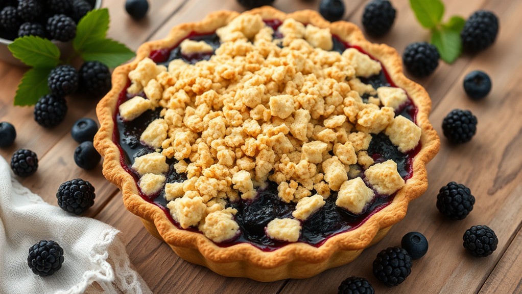 crumble blackberry pie delight