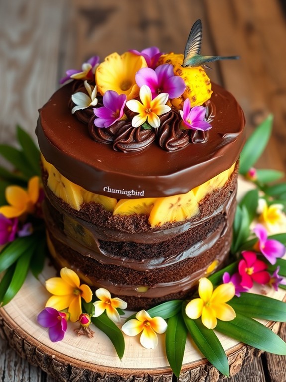 decadent chocolate hummingbird cake