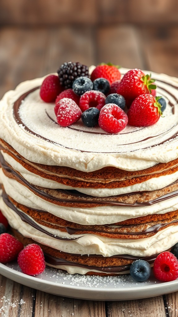 decadent chocolate swirl cake