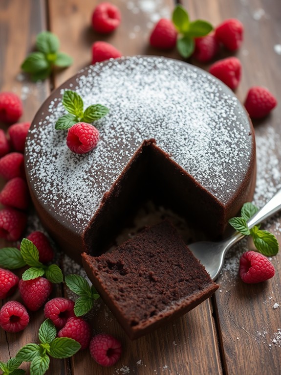 decadent gluten free chocolate dessert