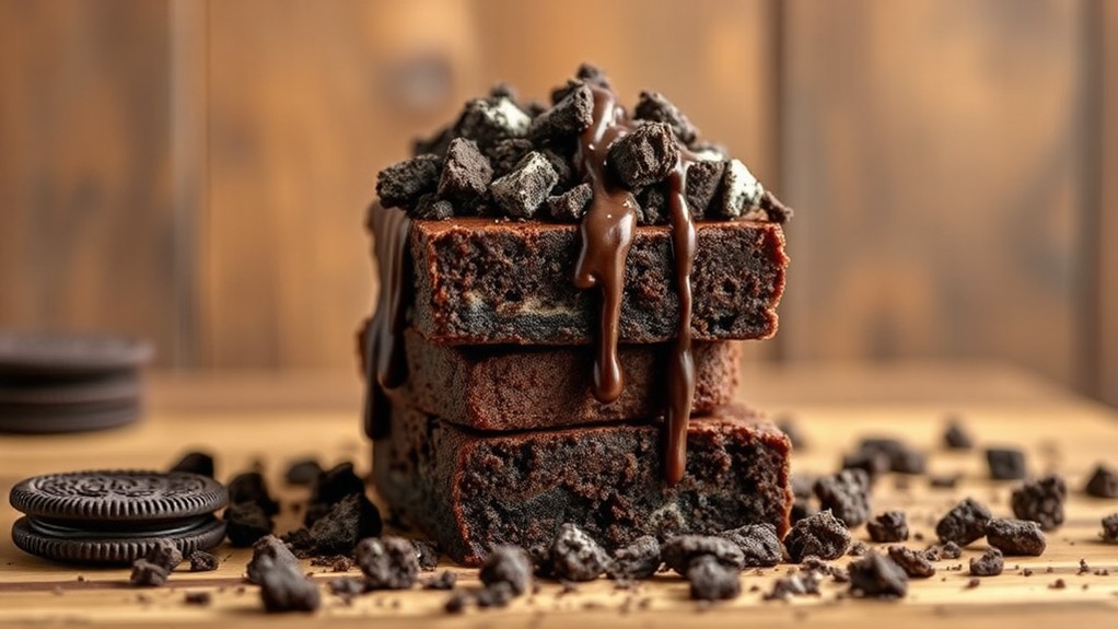 decadent oreo brownie treat