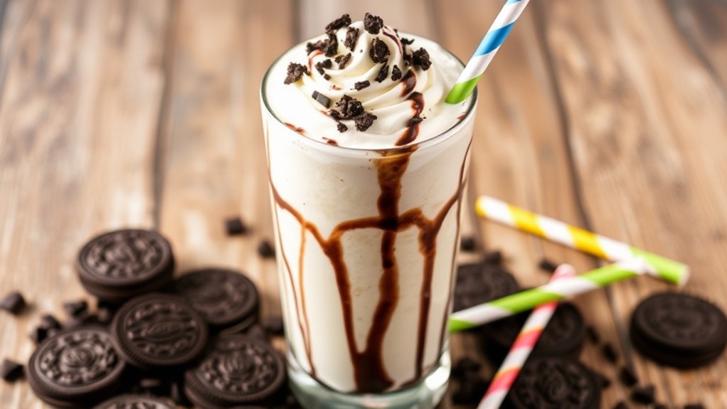 decadent oreo milkshake delight