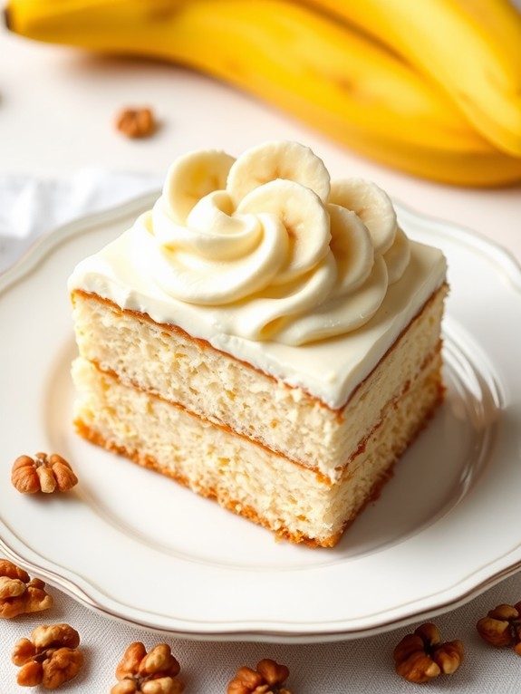 delicious banana cream cake