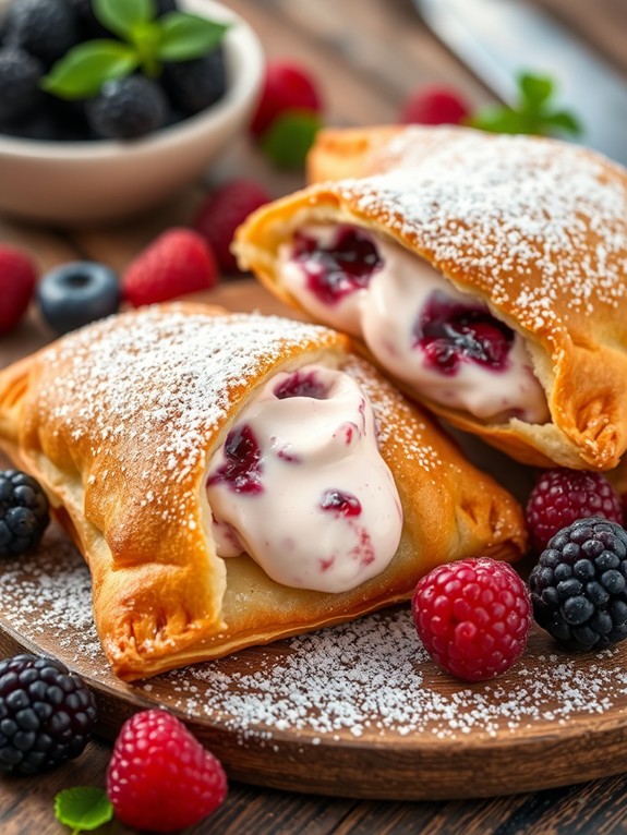 delicious berry filled pastries