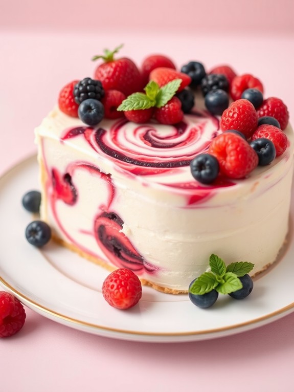 delicious berry swirl dessert