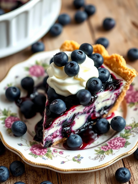 delicious blueberry cream cheese