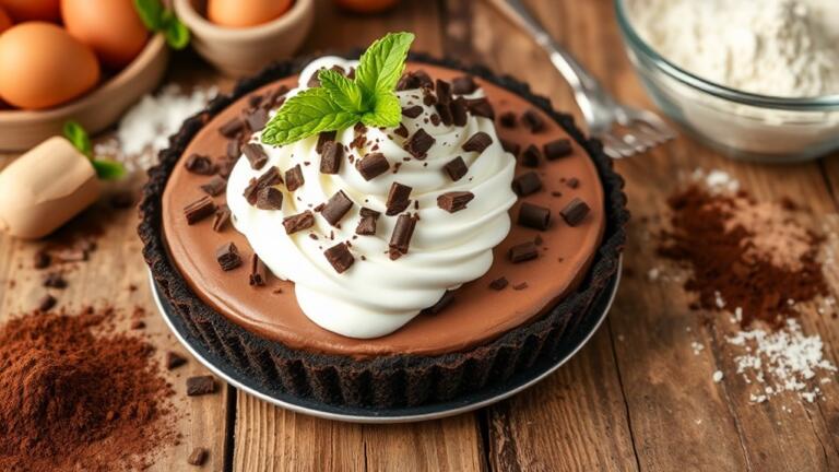 delicious chocolate cream pies