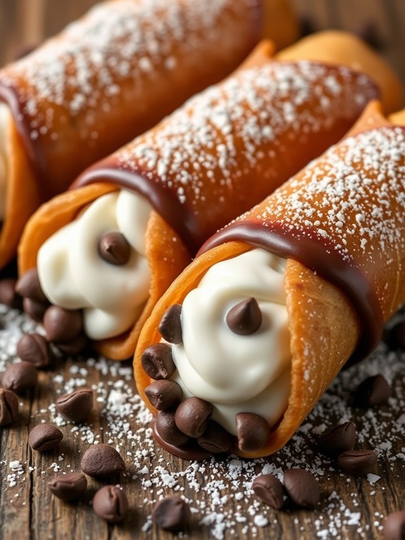 delicious chocolate filled pastries