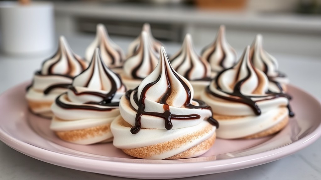 delicious chocolate meringue treats