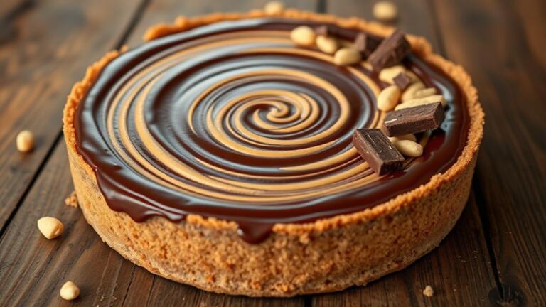 delicious chocolate peanut butter pie