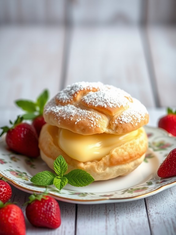 delicious classic cream puffs