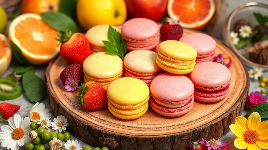 delicious colorful dessert treats