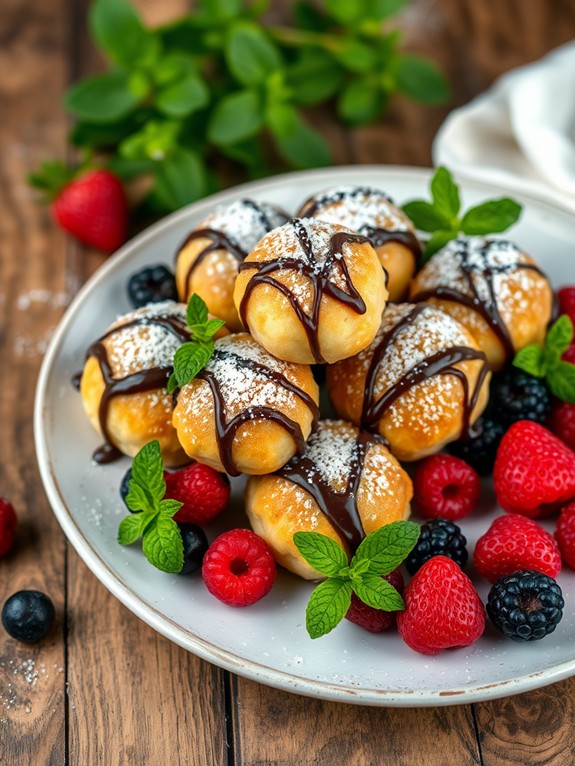 delicious cream filled pastries