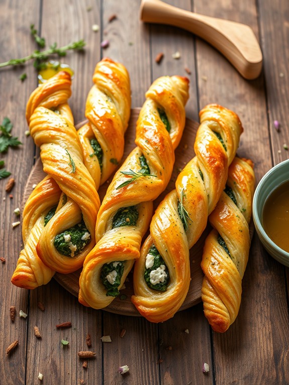 delicious flaky pastry twists