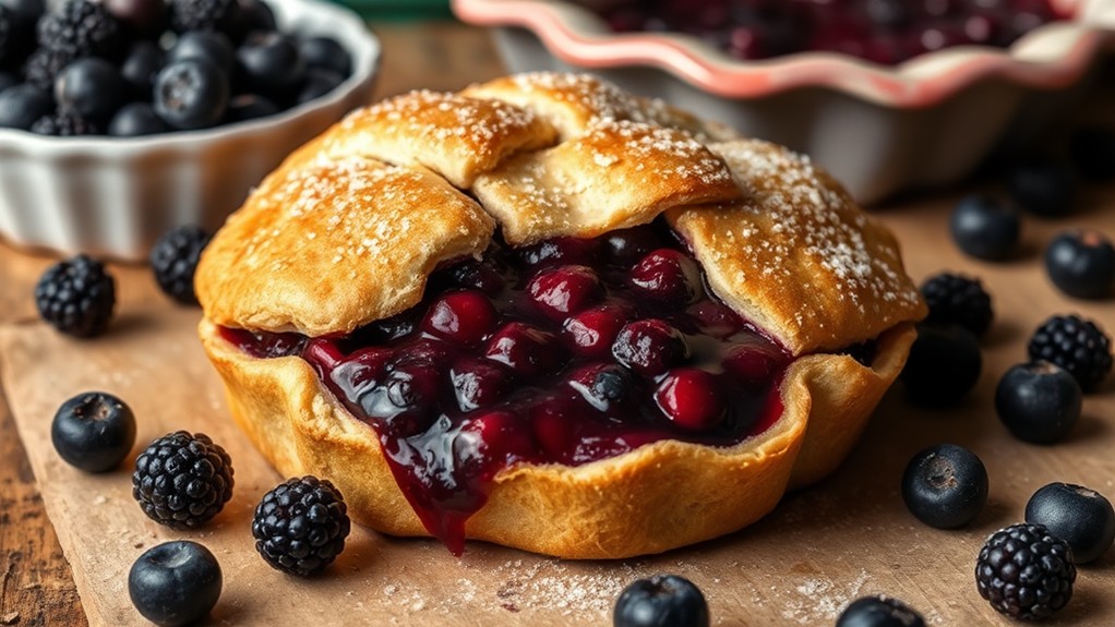 delicious homemade boysenberry dessert