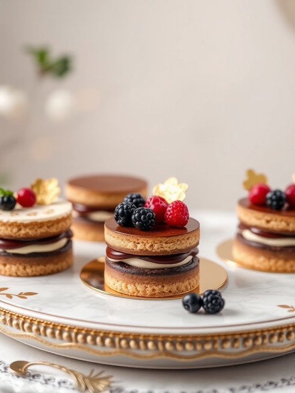 delicious mini opera cakes