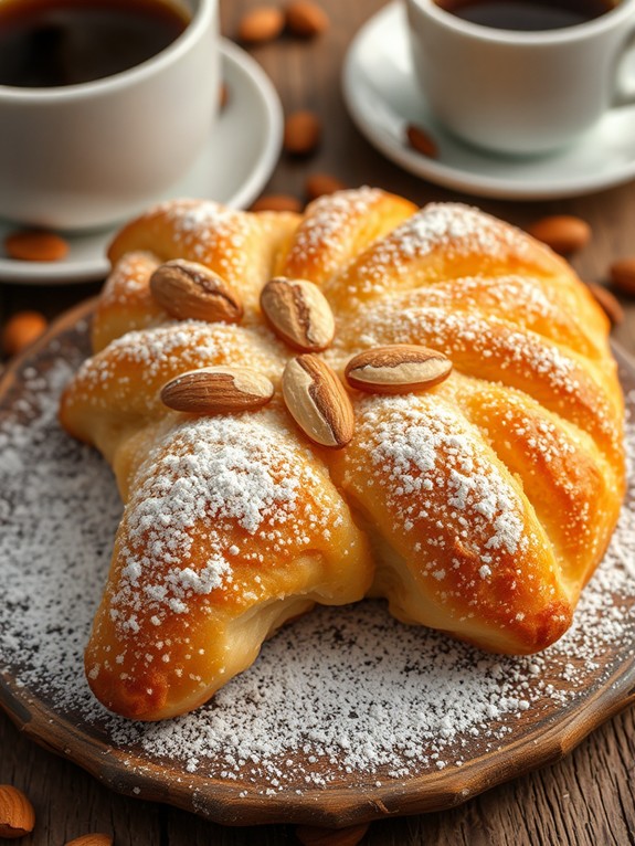 delicious pastry almond treat