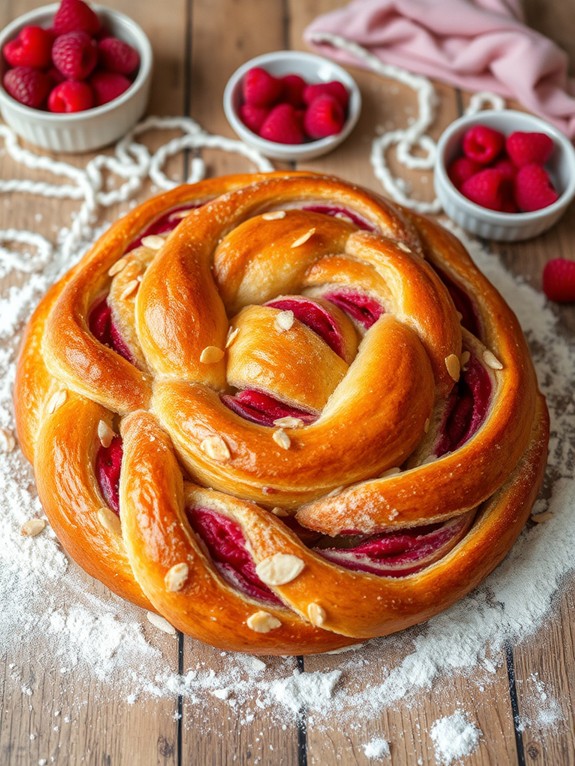 delicious raspberry almond bread