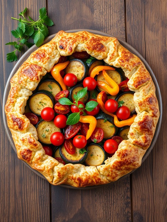 delicious savory vegetable tart