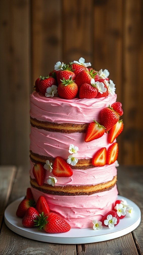 delicious strawberry layered dessert