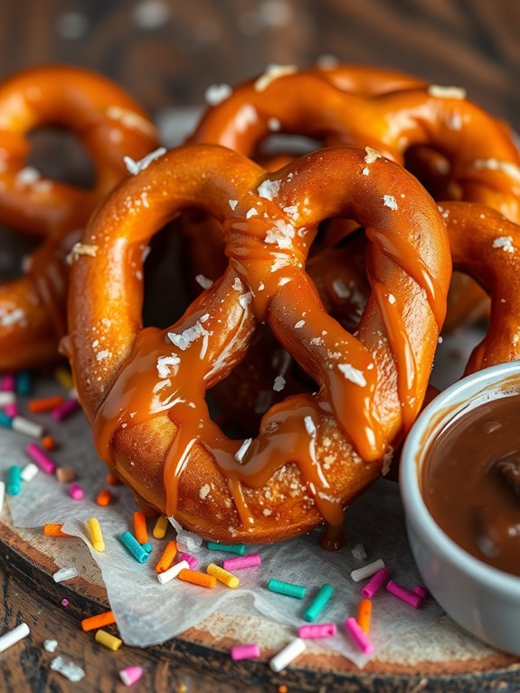 delicious sweet pretzel delights