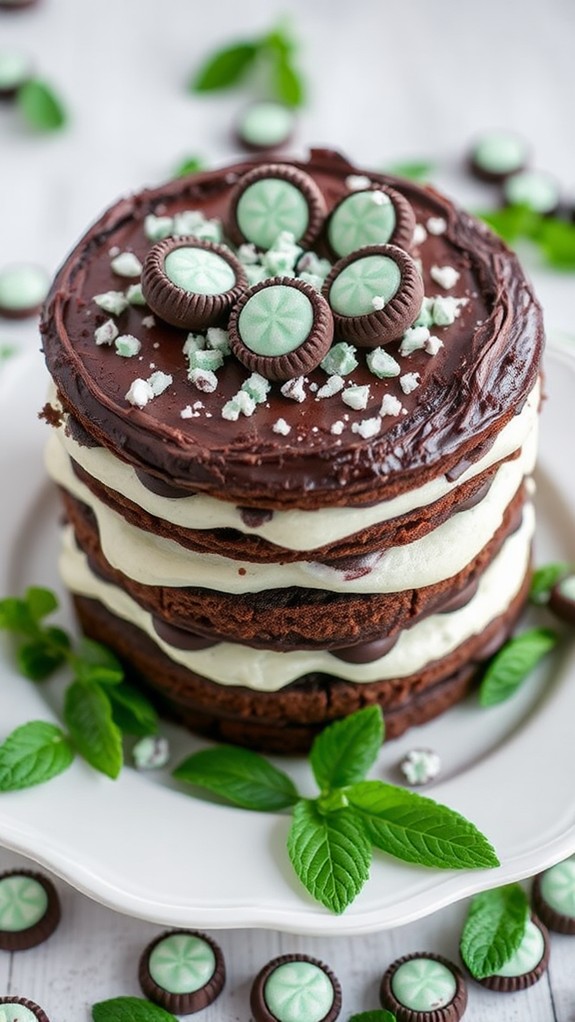 delicious thin mints dessert