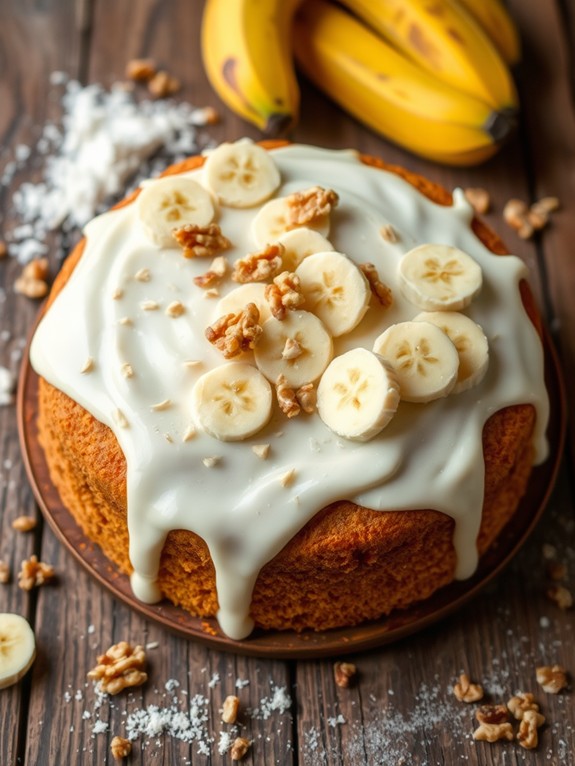 delicious vegan banana cake