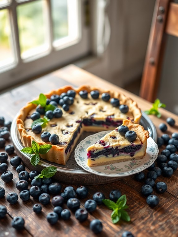 delicious vegan blueberry dessert