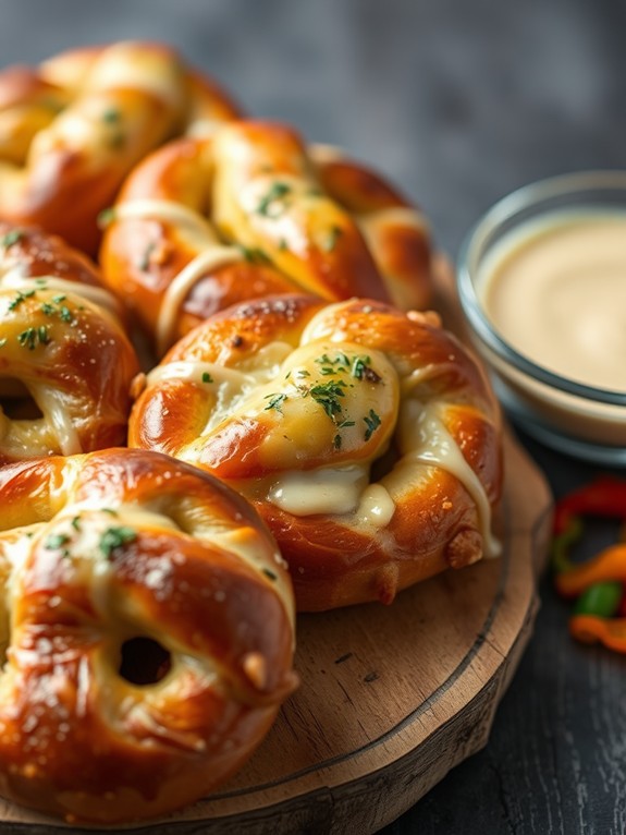 diverse cheesy pretzel recipes