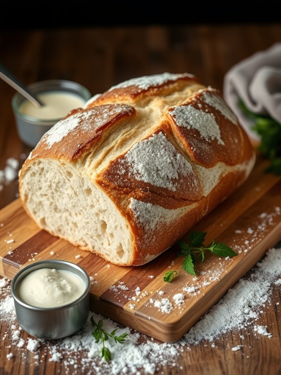 homemade tangy artisan loaf