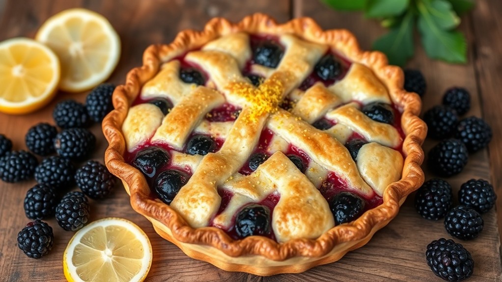 lemon zest blackberry pie