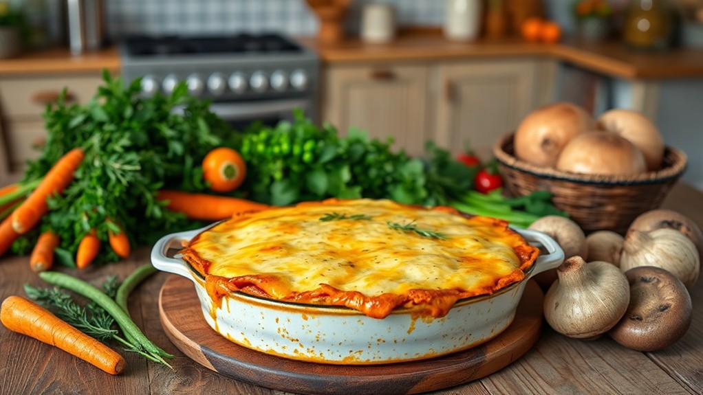 meatless savory pie dish