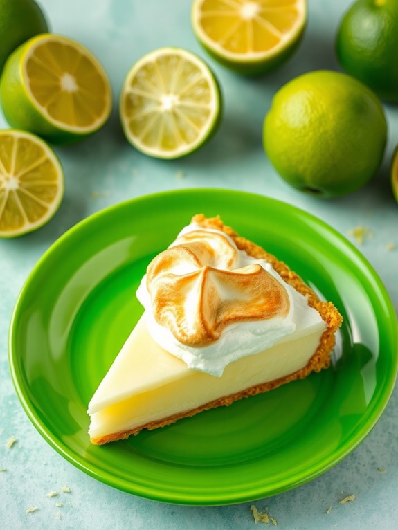 meringue topped key lime pie