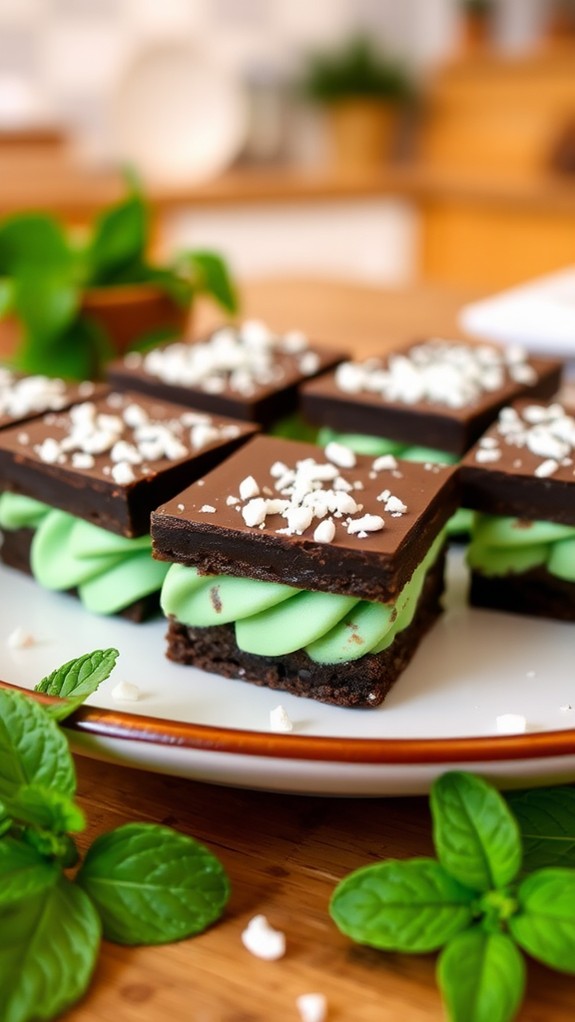 no bake mint chocolate delights