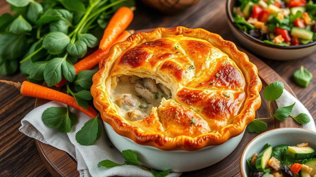 nutritious spinach chicken potpie