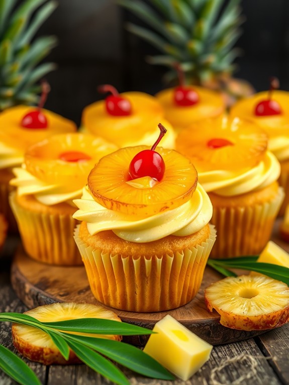 pineapple flavored cupcake delight