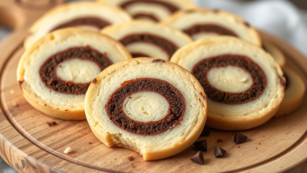 pinwheel cookies vanilla chocolate