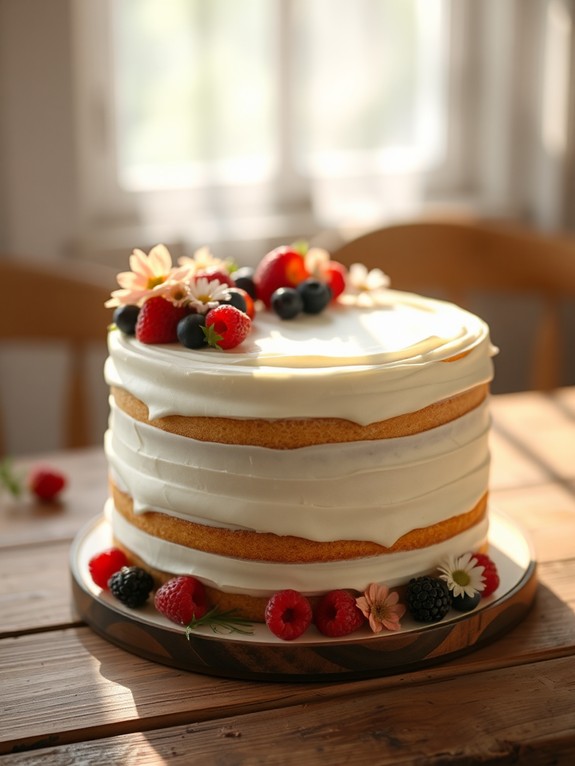 plant based vanilla cake