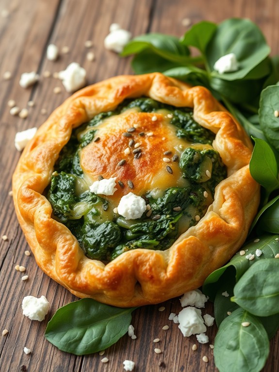 savory spinach feta pastries